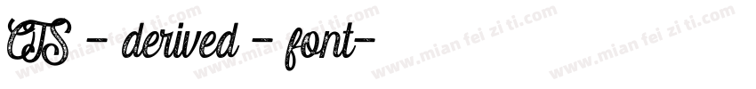 OTS - derived - font字体转换